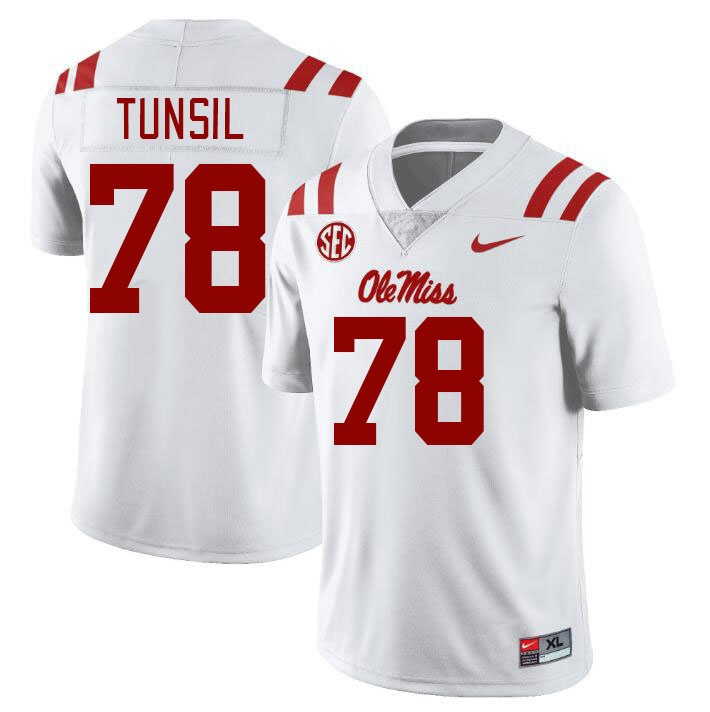 Ole Miss Rebels #78 Laremy Tunsil College Football Jerseys Stitched Sale-White